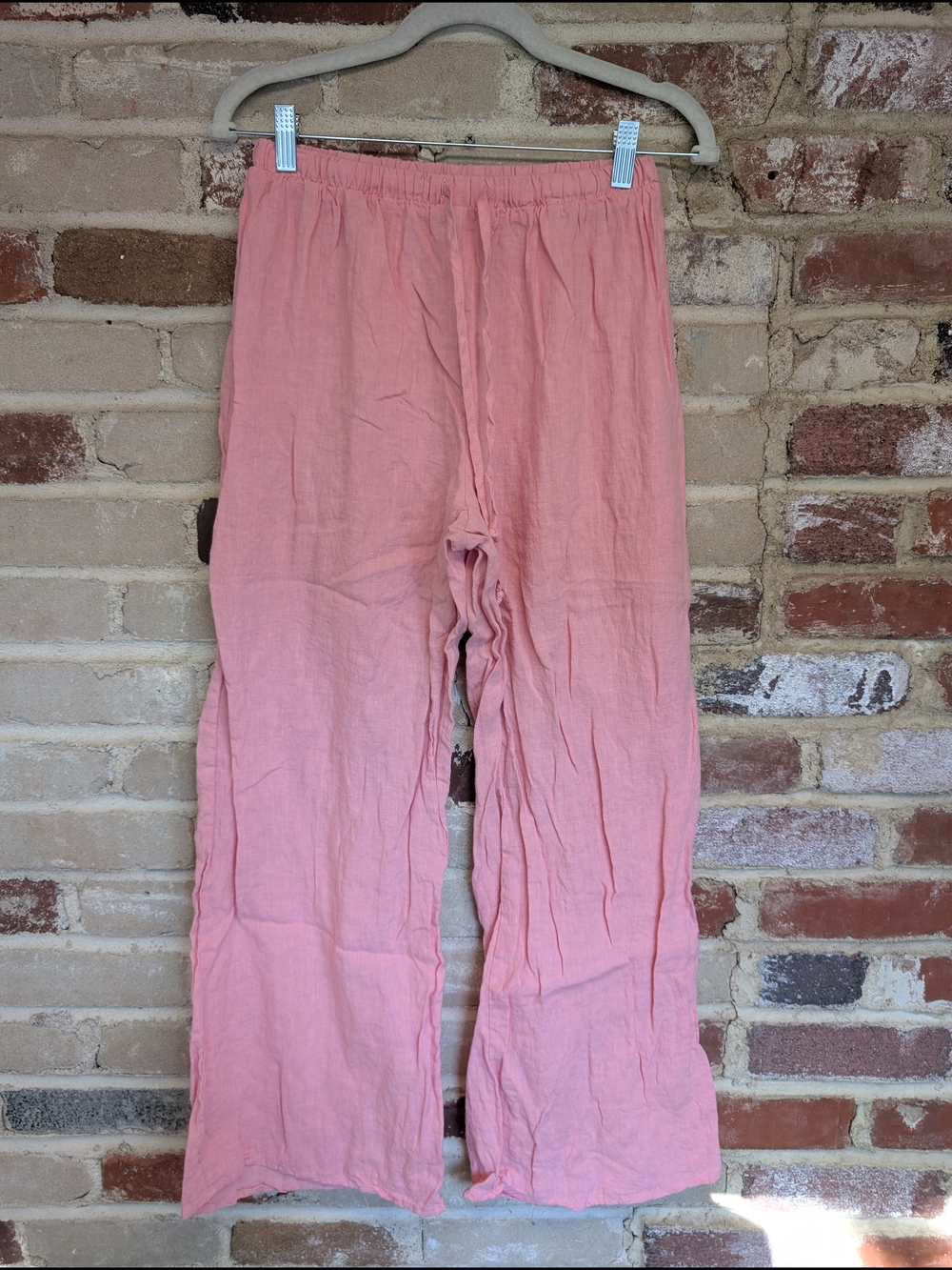 Light Pink Straight-Leg Women's Pants